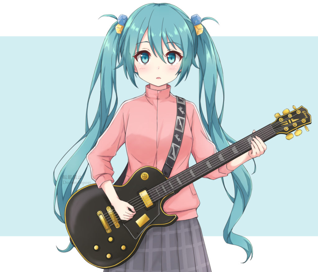 初音ミク・ぼっちちゃんコスプレ